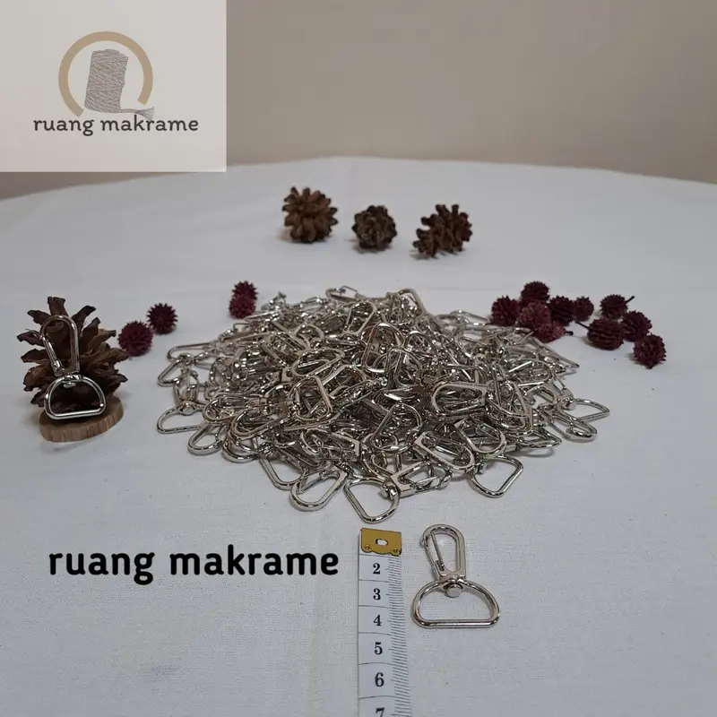 [10pcs] kait pengait tas cantelan kait gantungan kaitan kawat ukuran 2cm kew kew 1