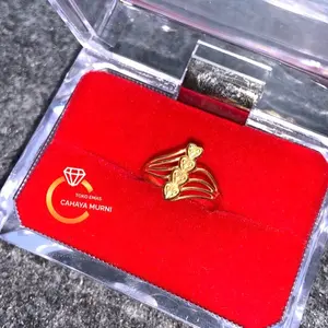 Cincin love 4 1 gram emas muda perhiasan Dewasa