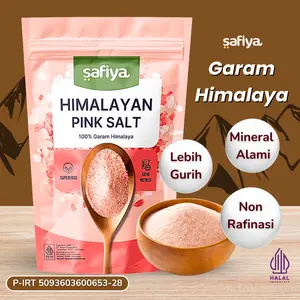 Garam Himalaya 1 Kg Safiya Himalayan Pink Salt Penyedap Rasa Natural
