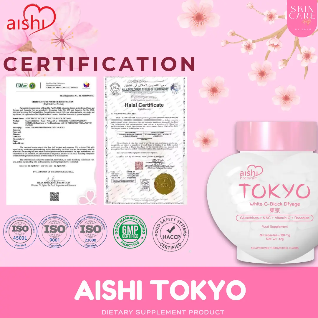 glutathione japan brand Aishi Tokyo Japan White C-Block Glutathione Oral Sunblock 60 Capsules  Brightening Supplement for Skin Glow UV Protection and Even Skin Tone Daily  Beauty Formula