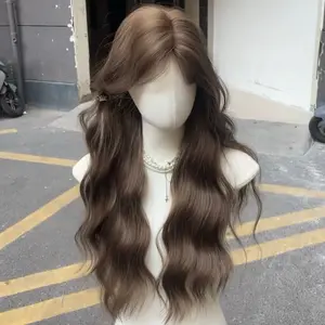AEGYOSHOPPE - C8257 full wig korea 65cm - Rambut Palsu Wig Wanita Korea Style Aesthetic Premium Fiber COD