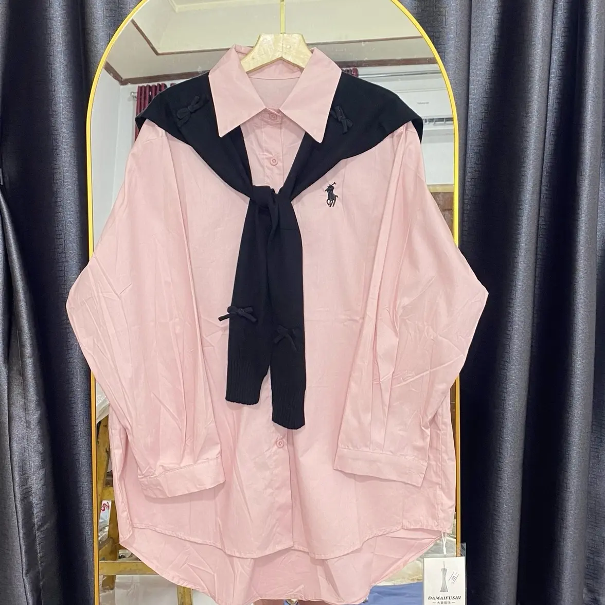 ATASAN KEMEJA SYAL 2in1 Oversize Import premium