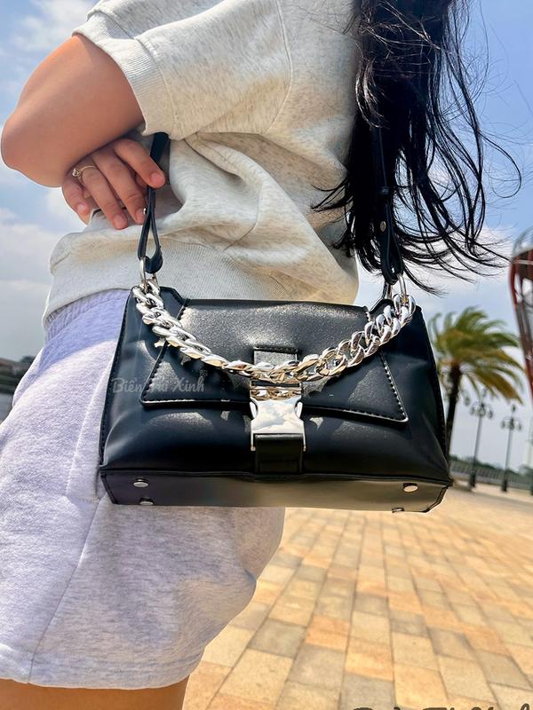 [Y2K STYLE] túi đeo chéo nữ cá tính retro – da mềm, khóa kim loại, nhỏ gọn & thời trang T08 tuicap nach 8