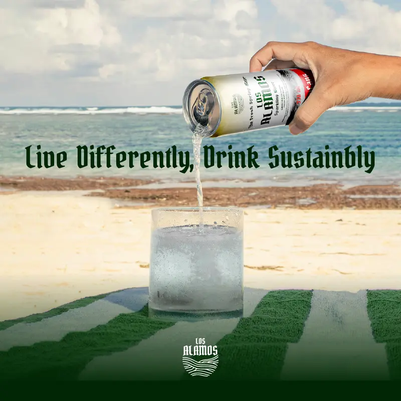 Minuman Soda Original Los Alamos Sparkling Water in Can 330mL  - 4pcs - Minuman Soda Kaleng Lemon 5