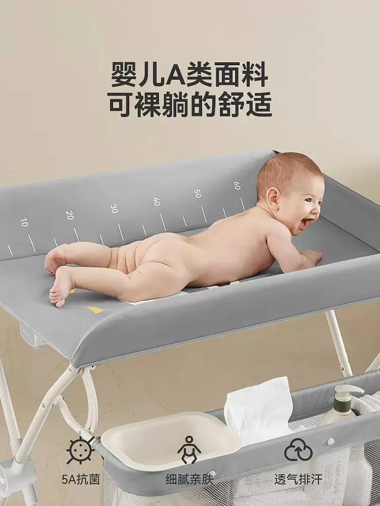 SG Stock Safe & Easy Foldable Baby Diaper Changing Table with Storage Compartment