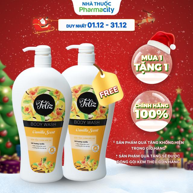  Sữa tắm Feliz Body Wash Vanilla Scent  1L  - Hương vanilla 