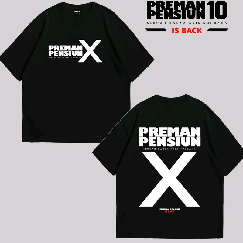 Kaos Preman Pensiun Terbaru | Kaos Distro Pria | Kaos Pria Preman Pensiun | Kaos Distro Kece Keren Katun Combed |  Baju Atasan Dewasa Oblong Pendek Lembut Nyaman Tshirt Cowok 1