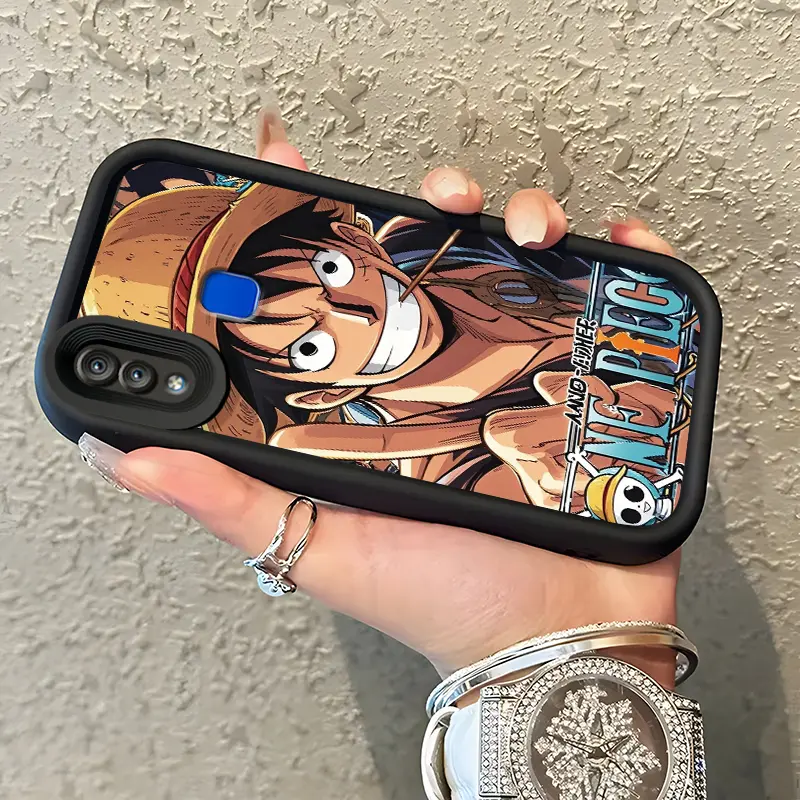 Casing Hp Untuk VIVO Y95 Y93 Y93s Y91 Y91i Case pola Anime Luffy pelindung Kesing silikon Cesing Softcase kasing pria keren