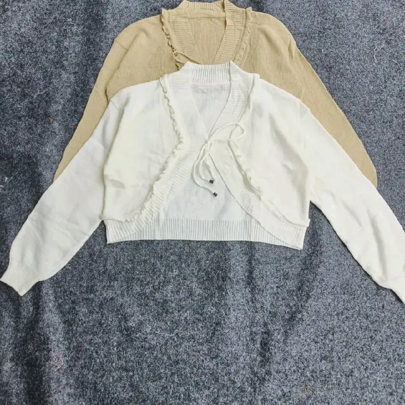 Pevita Bolero Crop Cardigan Outer Knit Tali Pita Coquette Lengan Panjang Wanita Kardigan 6