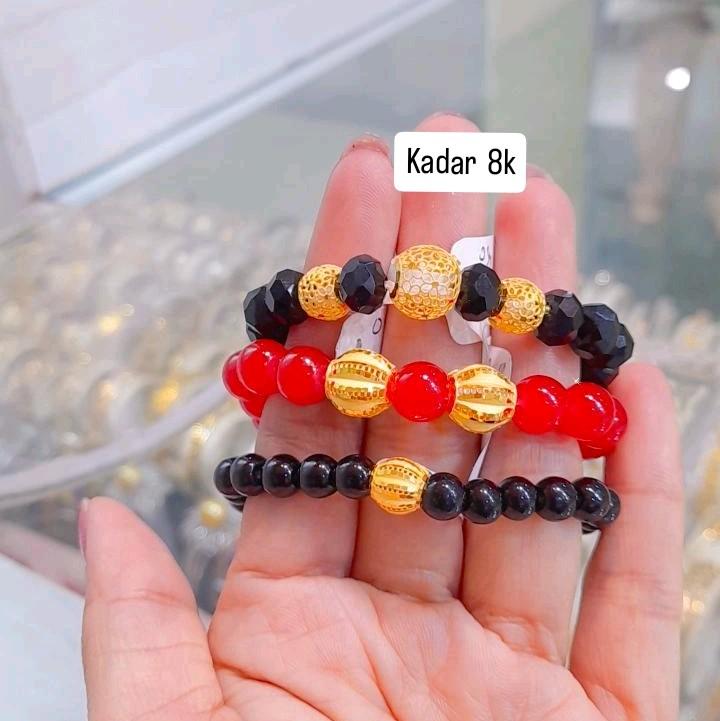 Gelang model bola kerawang variasi manik dan tali Bracelets 0