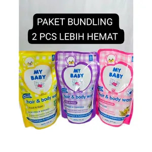 My Baby Hair & Body Wash Refill 375ml  – Sabun & Shampoo Bayi 2in1 Lembut Aman