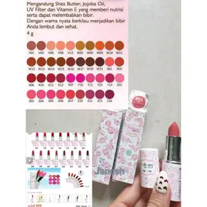 Lipstik Purbasari Daily Series Original dengan Shea Butter, Jojoba Oil di dan Vit E