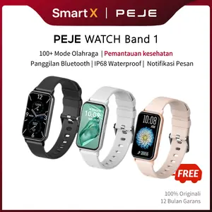【COD | Garansi 12 Bulan】 Smart Watch PEJE Smartband Band1｜Bluetooth Call | Pemantauan Kesehatan | Pelacak Tidur | IP68 Waterproof | Mode Olahraga | Refresh Rate Tinggi | 24H Ship