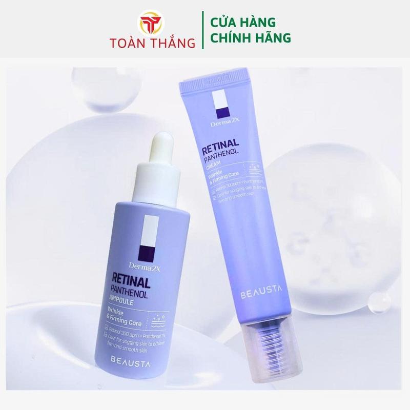COMBO Gồm 1 Serum Retinol B e a u s t a Và 1 Kem Retinol B-e-a-u-s-t-a Xuất Xứ Hàn Quốc Mã SP001456 SP001457