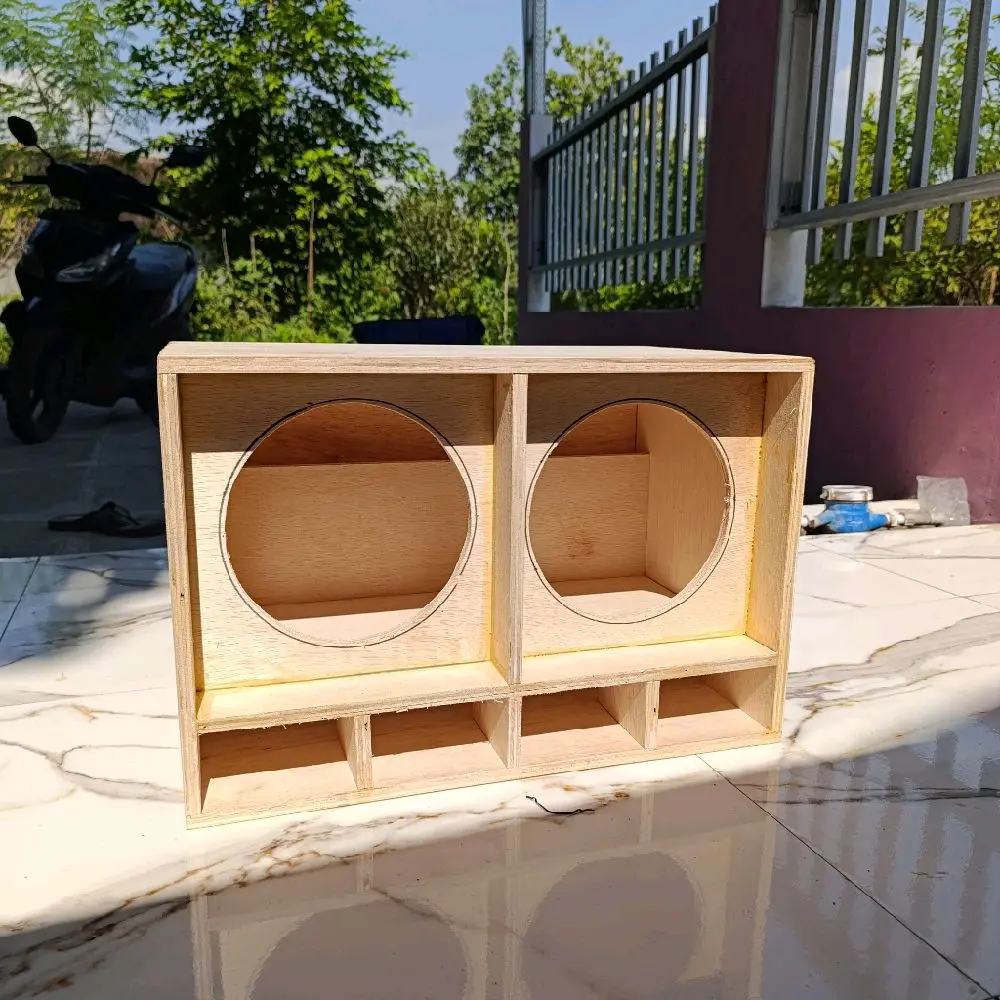 Box miniscoop double 8 inch ketebalan 12 mili box 8 inch subwoofer mini Speakers speaker sound