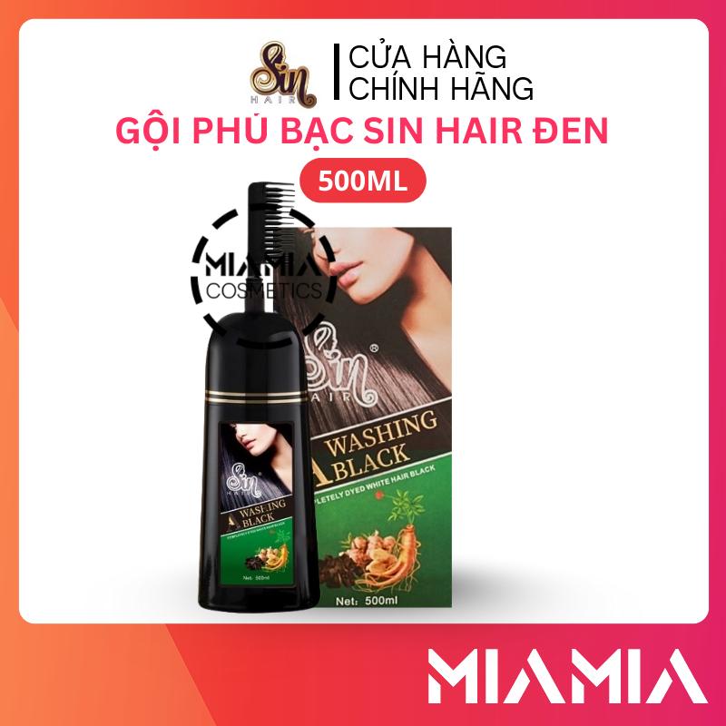 Dầu Gội Phủ Bạc Nhật Bản Sin Hair Màu Đen