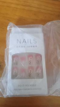 Product Review of 24pcs Long Ballerina Fake Nails Leopard French Red Edge Rose Flower Full Cover Press on Nails DIY Detachable from (**🐊 0