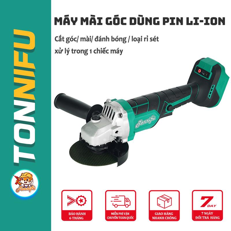 Thân Máy Mài Góc Không Chổi Than TONNIFU 1008 Dùng Pin Phổ Thông Motor Dây Đồng Máy Cắt Góc Cầm Tay Chuyên Nghiệp