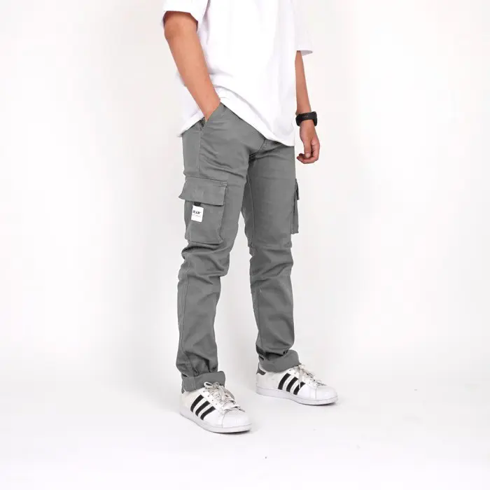 HOOLIGANS Long Cargo Careca - Light Gray 0
