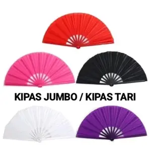 [ KIPAS JUMBO TARI ] Kipas Lipat Jumbo Banyak Warna Untuk Pertunjukan Tari Kipas Tangan Menari
