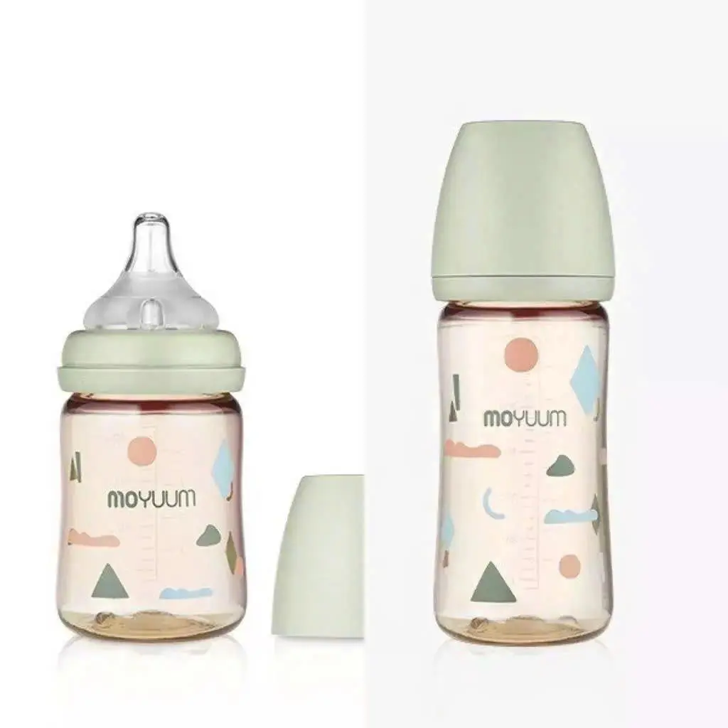Bình Sữa Moyuum.Hàn Quốc 170ml/270ml núm mềm. dễ cầm lắm Cho Bé bình sữa