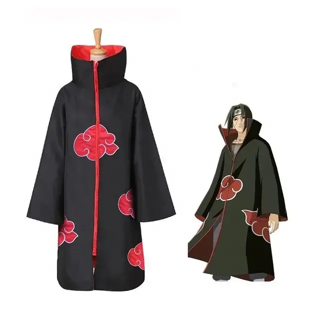 Jubah AKATSUKI Kostum Cosplay Anime NARUTO Shippuden Ninja Hokage 0