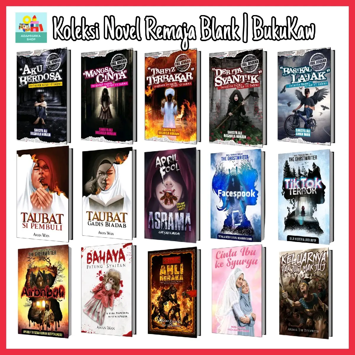 Koleksi Buku Novel Remaja Blank | BukuKaw | Books
