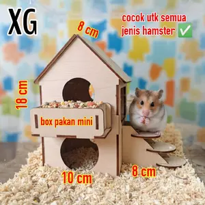 XG Rumah Hamster Murah Rumah Hamster Estetik Lucu Rumah Hamster Kayu