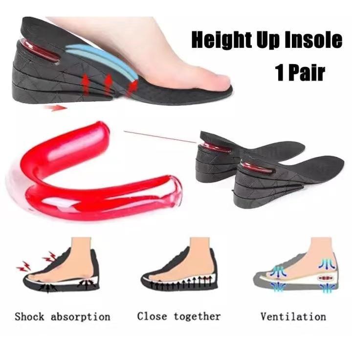 Two Layers Adjustable Height Increase Insoles Unisex Footwea - TikTok ...