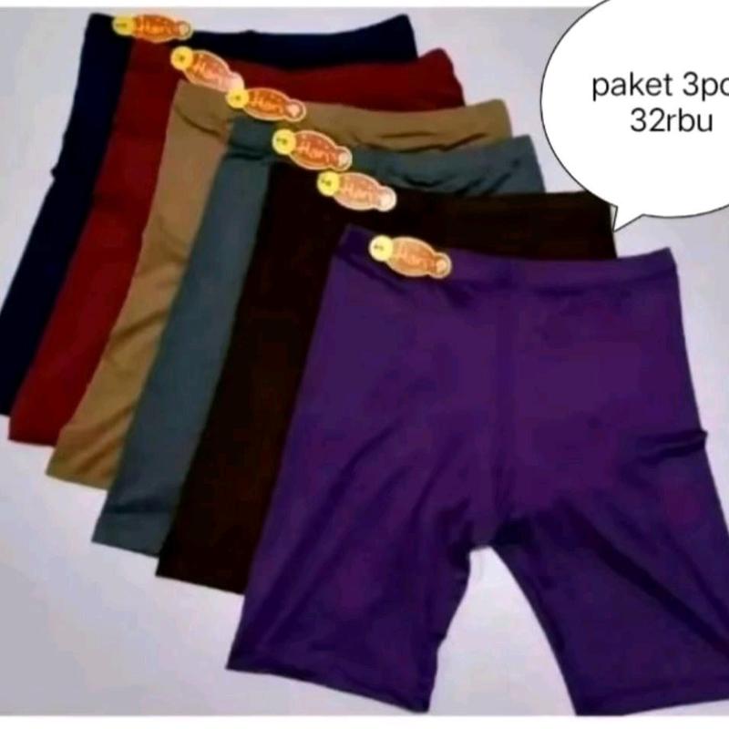 paket 3pcs shot bahan sapndexs jersi berkualitas Shorts kpop regular leggings Celana Wanita Pendek 3