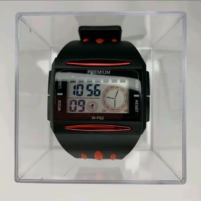 100 % Original Jam Tangan Lasika Bentuk / Body Kotak Anti Air watchh { dapat box , baterai cadangan + gelang } 3