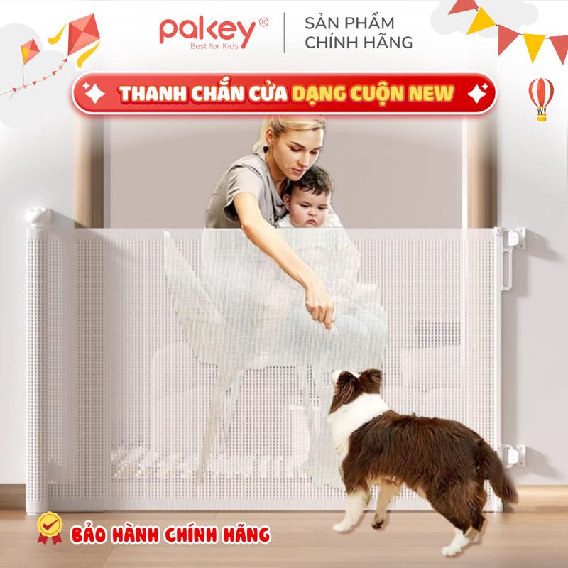 Thanh Chắn Cửa Dạng Cuộn Thanh Chắn Cầu Thang Chiều Cao An Toàn 79cm Thu Gọn Tiện Lợi