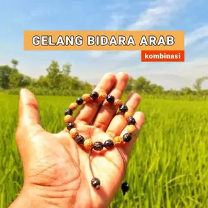 Gelang Bidara Asli Original Kombinasi Warna Kuning dan Hitam