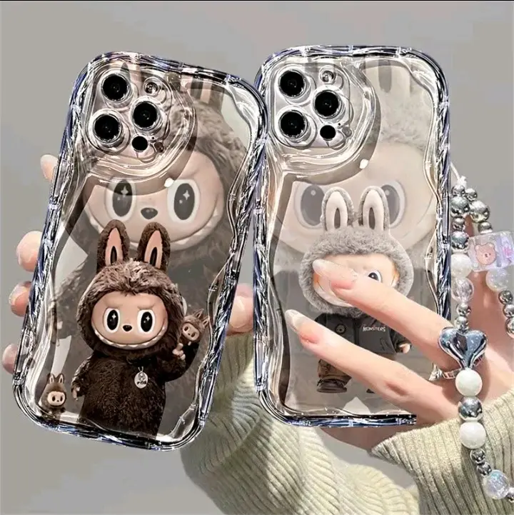 case for redmi 13 note 13 pro 13 12 A2 A1 A3 10 9 12C 10C 9A 10A 9C 13C note 12 pro note 10 5G note11 11s note 8 note 9s poco X5 M3 pro X3 GT Brown lantard plush pajama raglan bag jusccou