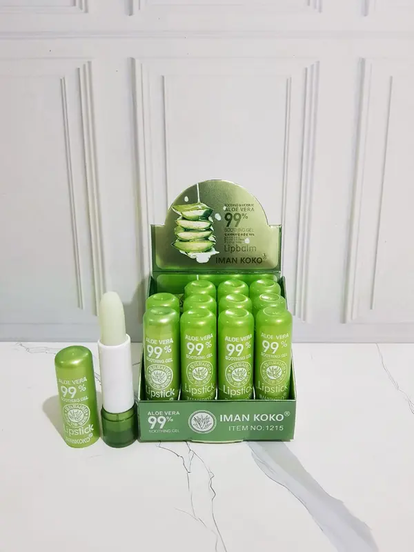 (12PCS) LIPSTICK / LIPSTIK / LIP BALM ALOEVERA 99% MAGIC COLOUR CHANGING 2