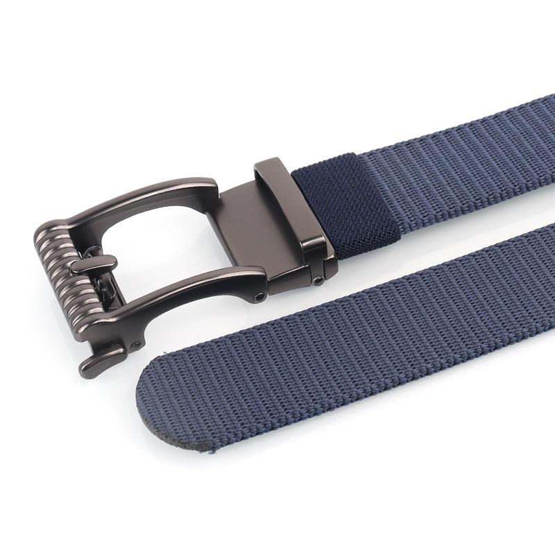 Product Introduction of Canvas belt men&#39;s automatic buckle belt alloy buckle head casual versatile Korean style student belt for young and middle-aged people 12