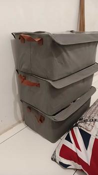 Product Review of 【dengan penutup】tahan debu storage box Lipat kotak penyimpanan baju dengan penutupbox baju box baju kotak penyimpanan Pakaian dalam, mainan box penyimpanan serbaguna tempat celana biar rapi from N**_ 0
