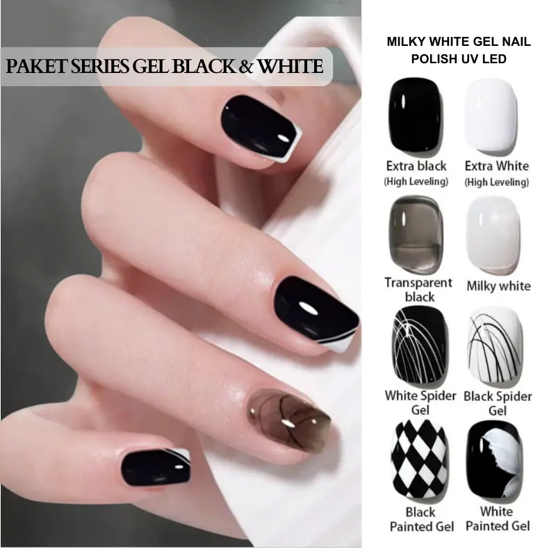 MSY SET NAIL ART LENGKAP 31IN1/33IN1/60IN1/SET KUTEK GEL NAIL POLISH UV/UNTUK NAIL ART PEMULA 6