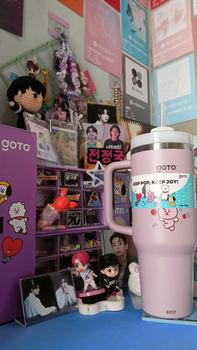 Product Review of Goto [COD] K-Joy X BT21 Tumbler Tahan Dingin Panas Botol Tempat Minum Aesthetic 1.2L from ⚝**e 𐙚**⭑ 1