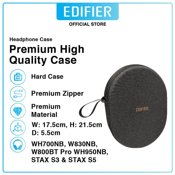 Gambar Edifier Case Headphone W820NB Plus / W820NB / WH700NB - New Case Hitam dari Edifier Indonesia Kota Administrasi Jakarta Pusat Tokopedia