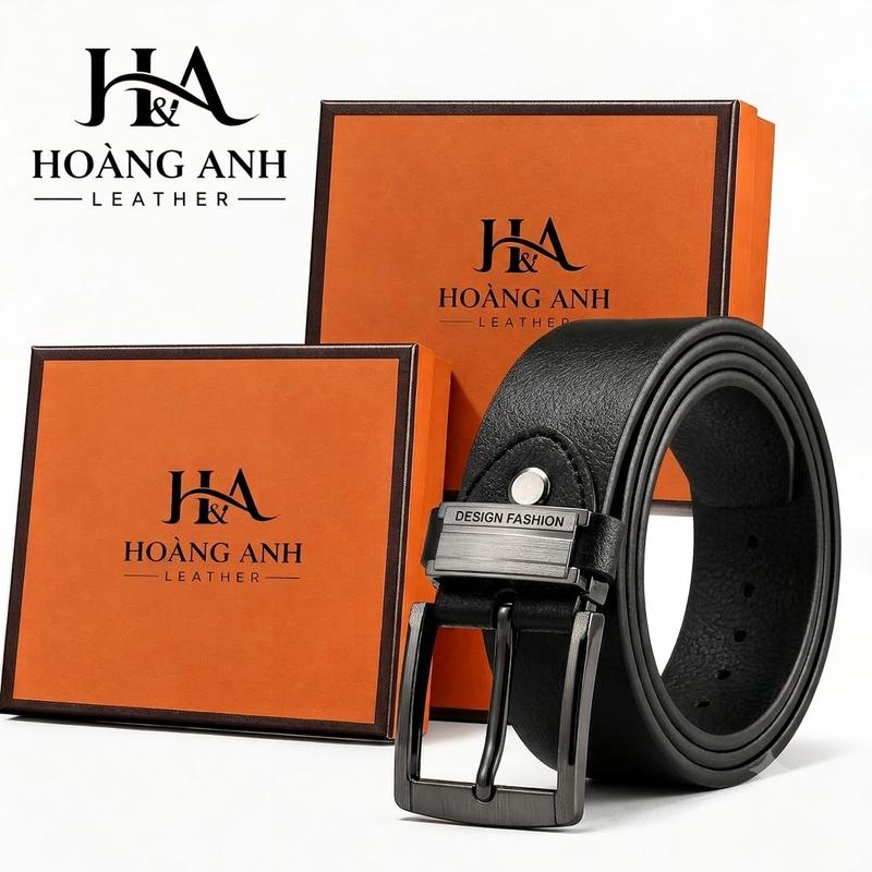 Thắt Lưng Nam Da Bò Hoàng Anh Leather – Dây Nịt Nam Khóa Kim Cao Cấp