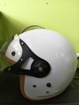 Product Review of HELM BOGO DEWASA KACA PILOT CLEAR MODEL HIJAB RETRO PRIA WANITA LIST BUSA COKLAT FULL LEHER SNI TERBARU MOTORCYCLE from a**i 2