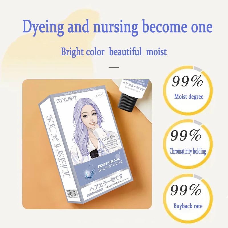 STYLE FIT Pewarna rambut Kopi caramel*200ml,Hasil seperti korean style-pewarna rambut/semir rambut/bleaching rambut/pewarna rambut halal tahan lama/semir rambut permanen anti luntur/warna rambut pewarna rambut