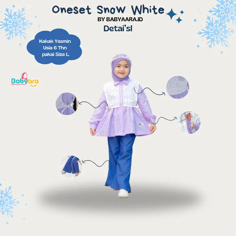 Oneset Snow Oneset/pakaian fashion anak perempuan/setelan stelan anak perempuan/cardigan kardigan anak perempuan/vest anak/outer rompi rajut anak/vest rajut outer anak perempuan import/baju import anak perempuan/set anak perempuan import korea/babyara.id 7