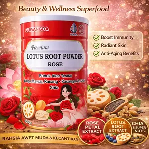 OUFEN LOTUS ROOT POWDER BUBUK AKAR TERATAI MAWAR ALMOND BIJI CHIA
