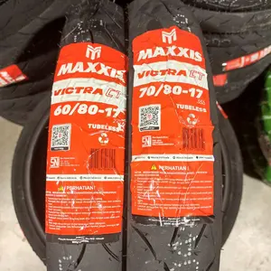 (Free Pentil) Paket Maxxis Victra  CT 60/80-17 DAN 70/80-17 Ban Luar Motor Bebek Tubeless