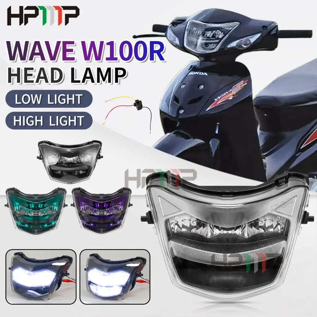 LAMPU HONDA WAVE100R Wave 100 R W100R WAVE100 R Head Lamp Head Light LED Headlight