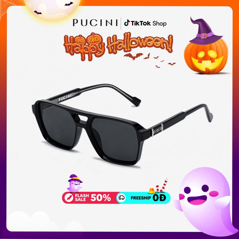 PUCINI Kính Râm MK216 Polarized Chống Chói Bảo Vệ Mắt Tia UV, Gọng Kim Loại & Nhựa Acetate Siêu Nhẹ Phong Cách Hiện Đại
