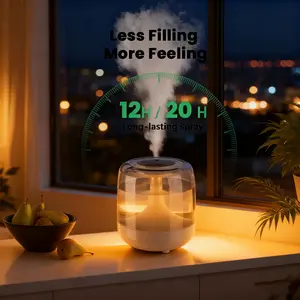 Colorful transparent mini silent humidifier, delicate spray, heavy fog, aromatherapy machine, office bedroom humidifier