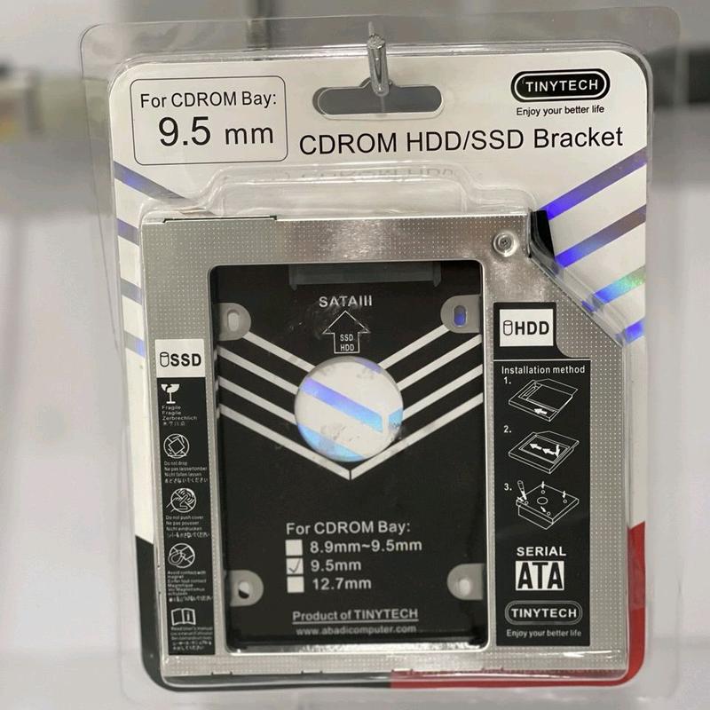 TINYTECH CDROM HDD/SSD Bracket |8.9~9.5mm|9.5mm|12.7mm 1
